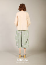 Beige Ruffles Woven Top