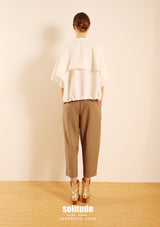 White Cloak Cut Blouse