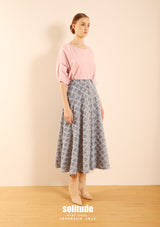 Checker Fish Tail Skirt