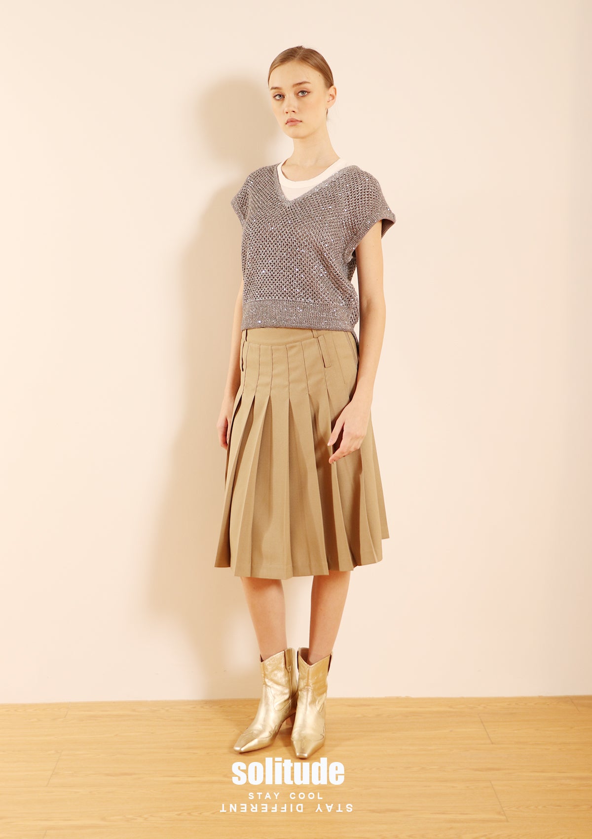 [LALAFOX]PRINTED PLEATS SKIRT/追跡付 PLEATS-SKIRT｜36｜BLK｜SKIRT｜|ENFÖLD OFFICIAL ONLINE STORE