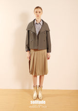 Charcoal Deuble-Breasted Jacket