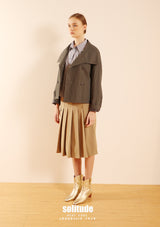 Charcoal Deuble-Breasted Jacket