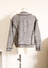Raw Edge Tweed Jacket