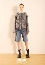 Raw Edge Tweed Jacket