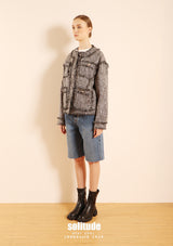 Raw Edge Tweed Jacket