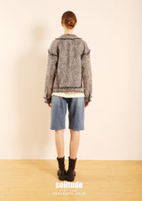 Raw Edge Tweed Jacket