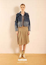 Washed Rose Denim Jacket