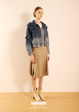 Washed Rose Denim Jacket