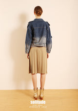 Washed Rose Denim Jacket