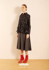 Flowers Printed Denim Jacket