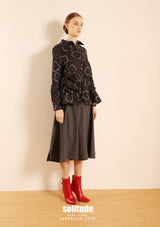 Flowers Printed Denim Jacket