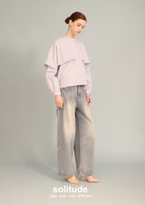 Blue Dowble Layer Striped Shirt