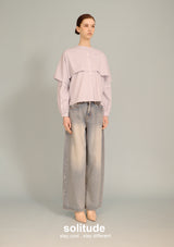 Blue Dowble Layer Striped Shirt