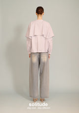 Blue Dowble Layer Striped Shirt