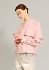 Red Dowble Layer Striped Shirt