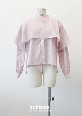 Red Dowble Layer Striped Shirt