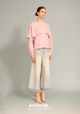 Red Dowble Layer Striped Shirt