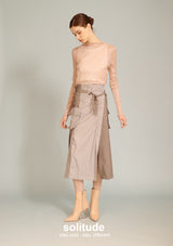 Grey Big Pockets Skirt