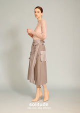 Grey Big Pockets Skirt