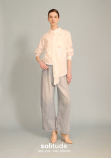 White Flowers Woven Shirt