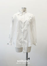 White Flowers Woven Shirt