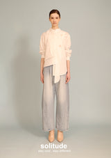 White Flowers Woven Shirt