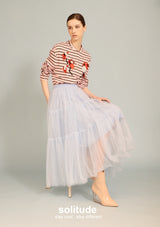 Patches Striped Knit Tee