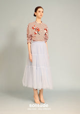 Patches Striped Knit Tee