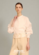 Lace Trimmed Long Sleeves Shirt