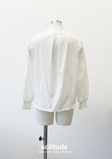 Lace Trimmed Long Sleeves Shirt