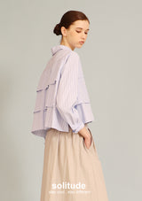 Blue Striped Layers Shirt