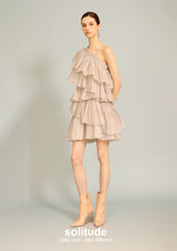 Grey One-shoulder Dress