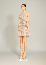 Grey One-shoulder Dress