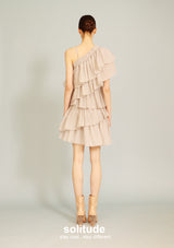 Grey One-shoulder Dress