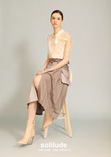 Off-white Ruffles Trimmed Sleeveless Shirt