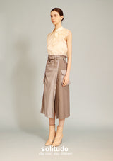 Off-white Ruffles Trimmed Sleeveless Shirt