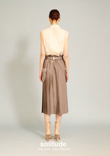 Off-white Ruffles Trimmed Sleeveless Shirt