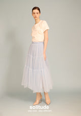 White Flowers Patches Top