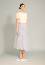 White Flowers Patches Top