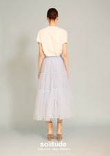 White Flowers Patches Top