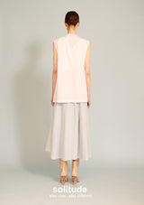 White Big Bow Sleeveless Top