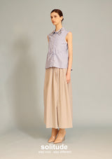 Grey Nylon Skirt with Belt Set