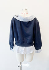 Off Shoulder Embellished Knit Top