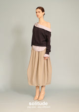 Off Shoulder Embellished Knit Top