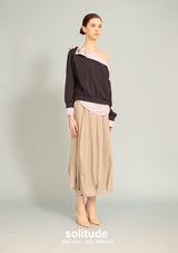 Off Shoulder Embellished Knit Top