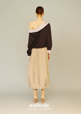 Off Shoulder Embellished Knit Top