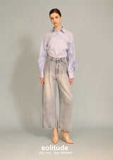 Ruffles Trimmed Woven Shirt