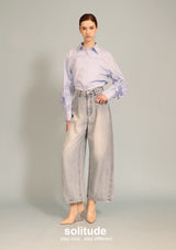 Ruffles Trimmed Woven Shirt