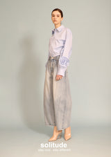 Ruffles Trimmed Woven Shirt