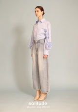 Ruffles Trimmed Woven Shirt